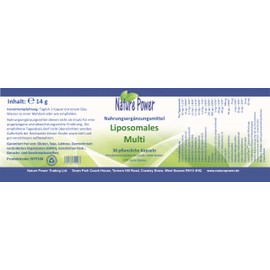 Liposomal Multi | Liposomal Powder in Capsules | Maximum Bioavailability | 30 Vegetable Capsules | Suitable for Vegetarians and GMO Free | by NATURE POWER