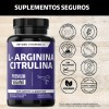 L - Arginina 1000mg Citrulina Beta Alanina Cafena (de Guaran)