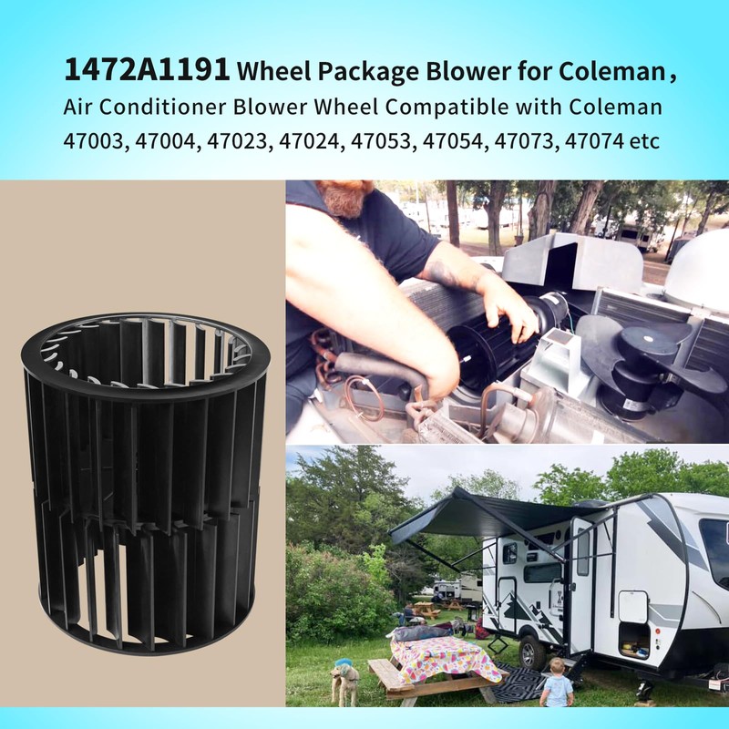 Upgraded Air Conditioner Blower Wheel 1472A1191 Compatible with Coleman Mach