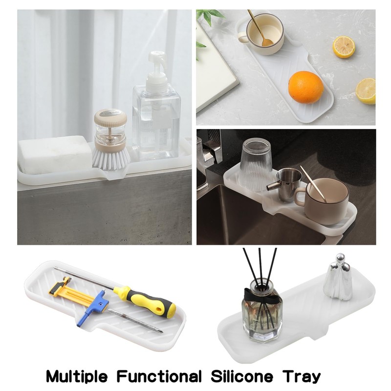 MicoYang Silicone Bathroom Soap Dishes with Drain Spout-Bathroom and Kitchen