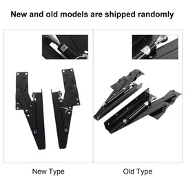 Oreilet Heavy Duty Lift Up Hydraulic Hinge, Adjustable Table Top Lifting Frame, 2PCS for Home Mechanism Hardware Coffee Table Furniture Lifting Tool