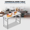 Folding Stainless Steel Table for Kitchen Outdoor Camping Maintenance Room