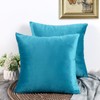 CALIYO Plain Velvet Cushion Covers, Decorative Cushions for Sofa /