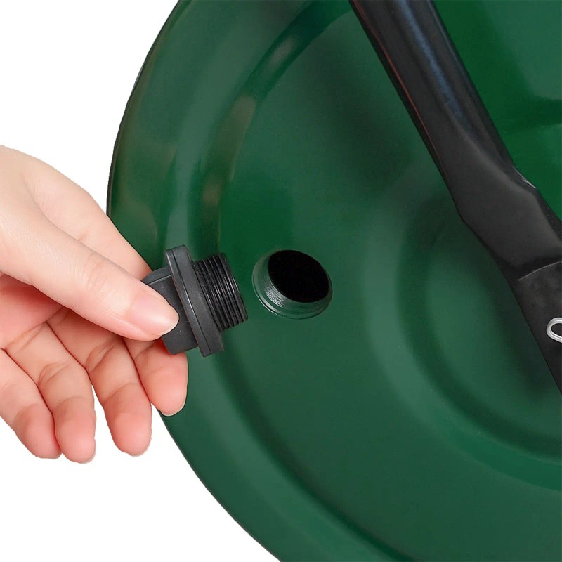 "16in Heavy Duty Steel Lawn Roller with U-Shaped Handle Fillable