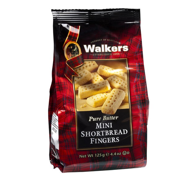 Walker's Shortbread Mini Fingers Cookies, Pure Butter Shortbread Cookies, 4.4 Oz Bag
