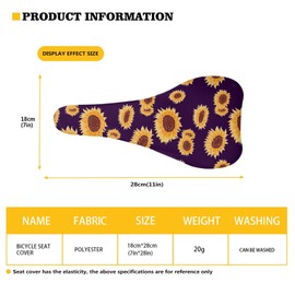 Binienty Exercise Bike Seat Cover Soft Padded Bike Seat Cover American Flag Bikes Saddle Cushion with Dust Resistant Cover