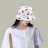 Cherry White Bucket Hat Beach Sun Hat Fishing Hat for
