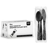 Klex 250 Individually Wrapped Disposable Utensil Sets with Heat Resistant,