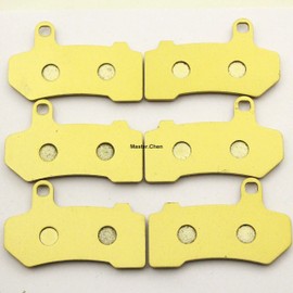 Master Chen Front Rear Brake Pads Brakes for Harley Davidson Touring FLHX Street Glide 2008-2014 FA409FR