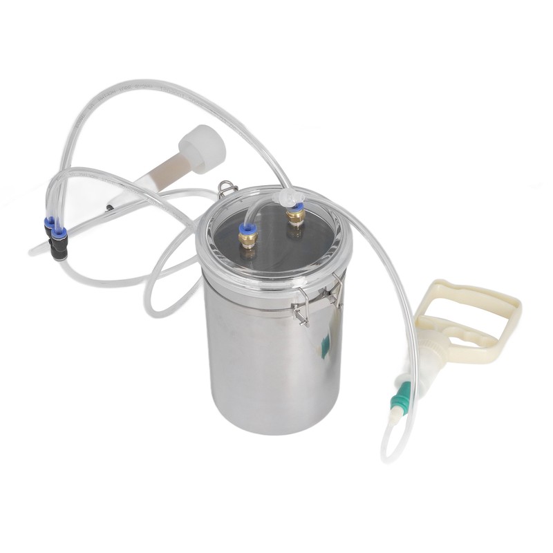 Manual Milking Machine 2000ml Effort Saving Control Stainless Steel Bottle