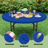 misaya 2 Packs Round Spandex Tablecloths, Stretch Elastic Tablecloth Cover