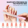 Crystal Glass Nail Files, Double-Sided, 3-Piece Set, Storage Box