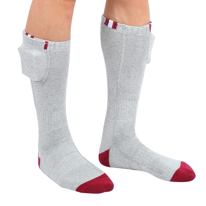 Heating Electric Rechargeable Adjustbale Temperature Winter Heated Thermal SockEU Plug