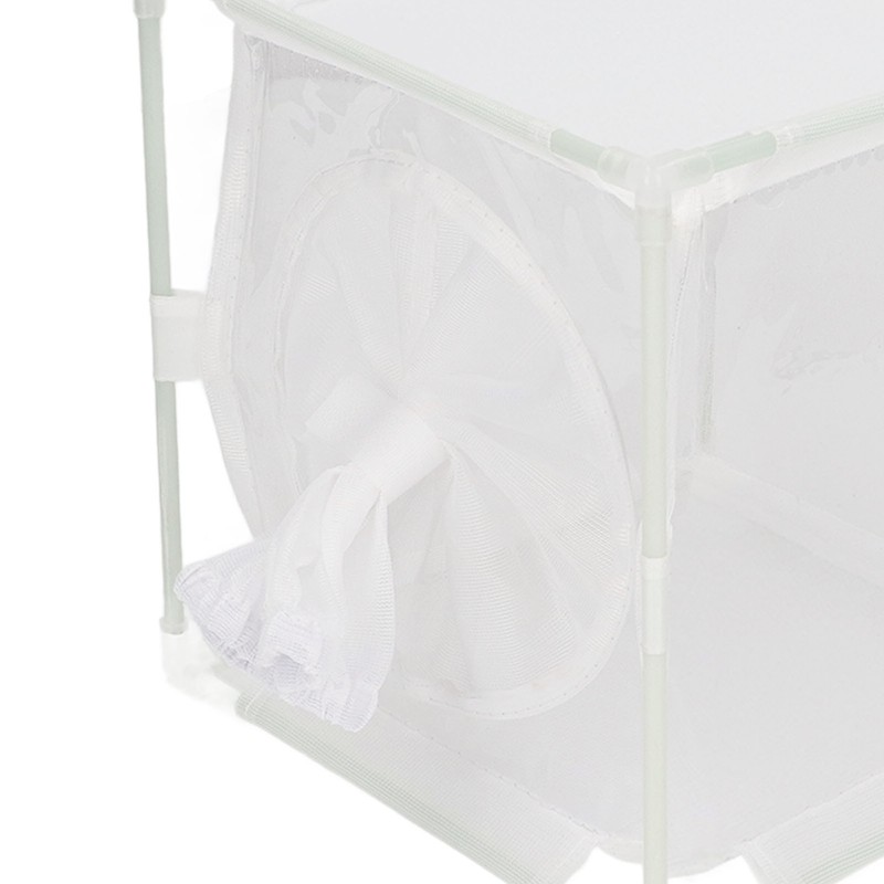 Insect Observation Cage PVC Mesh White Reusable Butterfly Habitat Breeding