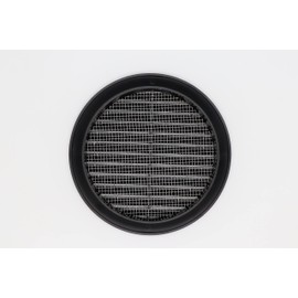 Black 4" Inch Round Ventilation Grille with Insect mesh. (Duct 4Ø / Grille 5Ø) Ventilation Applications. Indoor and Outdoor Vent Cover. Available 3 Sizes / 4 Colors.