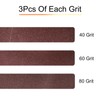 sourcing map 15pcs 2.5 x 14" Sanding Belts 5pcs Each