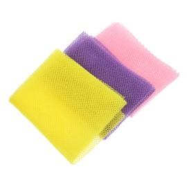 Gatuida 3Pcs African Net Exfoliating Bath Sponges Skin Brush for Back Scrubbing Body Washcloth Shower Accessory for Men and Women Promotes Relaxation and Circulation