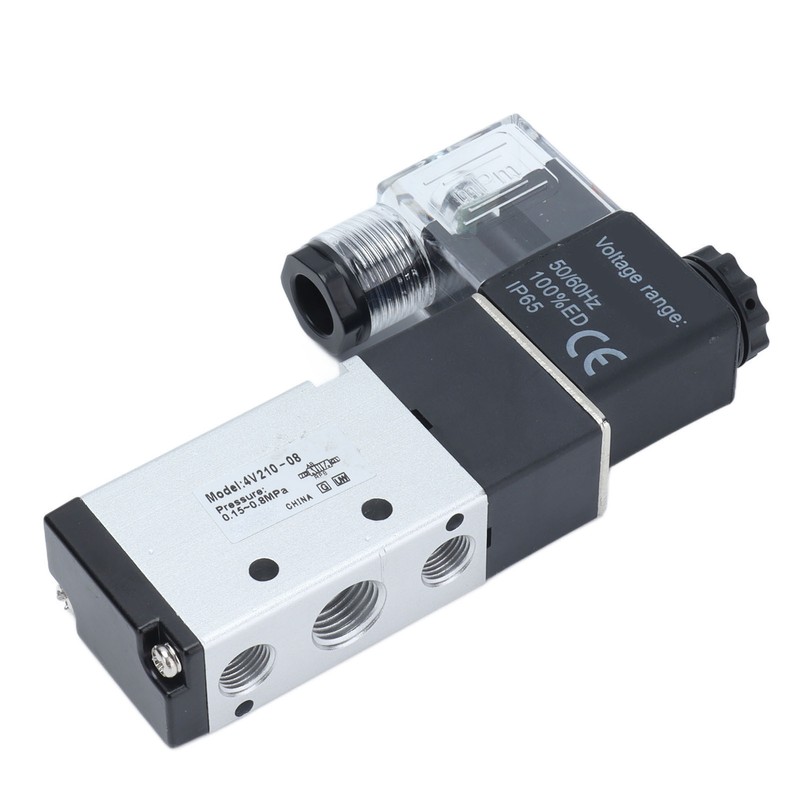 4V210‑08 Electric Solenoid Valve Normal 2 Position 5 Ways Air