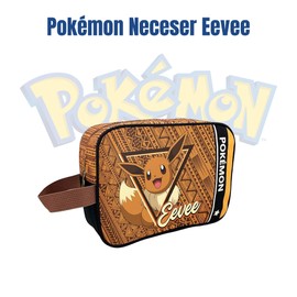 CYPBRANDS Unisex Kids Cyp Brands-Pokémon Eeve Wash Bag, Brown, brown