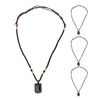 Watris Veiyi Black Tourmaline Pendant Necklace, 4 Pieces Tourmaline Chain,