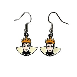 Princess Elsa Snow Whit Birds Encanto Earrings Stud,Sleeping Beauty Maleficent Evil Queen Ear Stud for Women and Men