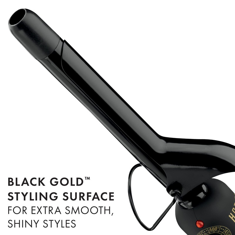 HOT TOOLS Pro Artist Black Gold Curling Iron, 3/4 "