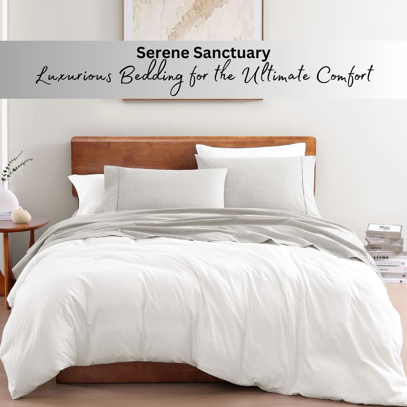 LANE LINEN LANE LINEN 100% Organic Cotton Sheets King Size,