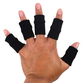 TRIXES Stretchy Finger Protector Sleeve, Arthritis Support Sports Aid x10