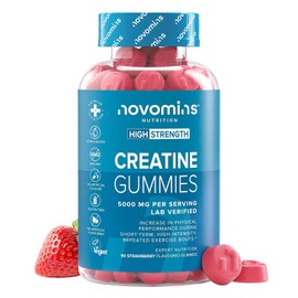 Creatine Gummies 5000mg | Lab Verified | 90 Gummies | Novomins