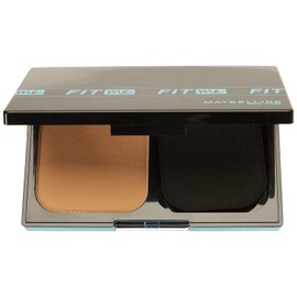 Maybelline Base de Maquillaje en Polvo Fit Me, SUN BEIGE 310, 9 gr, controla brillo por 24h, con protector solar, resistente al agua, sudor y humedad