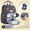 RUVALINO Diaper Bag Backpack, Multifunction Travel Pack Maternity Baby Changing