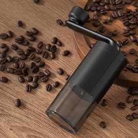 Rukico Portable Manual Coffee Bean Grinder with Ceramic Grinding Core, Adjustable Grind Size for Perfect Brewing. Enjoy freshly ground coffee anytime, anywhere. Ideal for coffee lovers