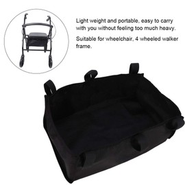 Wheelchair Frame Bag, Replacement Walker Storage Bag, Large Size Rollator Basket, Walker Accessory Bags Under Seat for 4 Wheel Rollator Walker Underseat Basket