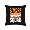 S'more Squad - Funny S'more Cookie Chocolate Marshmallow Throw Pillow