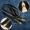 36" Brass Jacket Zipper 36inch Black Zip for Sewing Craft