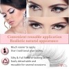 SEVEL Magnetic Eyeliners and Eyelashes, 5 Pairs Natural and Reusable