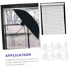 Ciieeo 4pcs Transparent Cordless Shade Handles for Roller Window Blinds