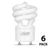 Feit Electric 60W Equivalent CFL Twist Light Bulb on GU24