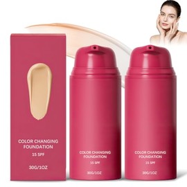 Base Maquillaje Cambiante Temperatura Semimate Impecable Ligera Larga Duración Toda Piel Resistente Agua
