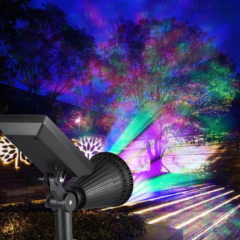 7LED Solar Light Intelligent Outdoor Garden Spotlight Lawn Lamp Landscape