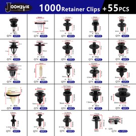 Car Retainer Clips Auto Body Push Fasteners 1055PCS Automotive Bumper Clips Matle Screw Panel Plastic Rivets with Trim Removal Tool Kit for GM Honda Toyota Ford Acura Buick Nissan