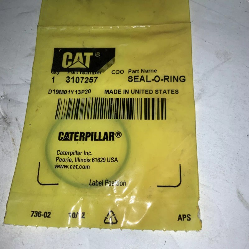 Caterpillar Genuine Caterpillar CAT 3107257 O-Ring Seal, CA3107257, OEM NEW