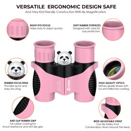 Binoculars for Kids 8x21 High-Resolution Real Optics,with Magnifying Glass & Whistle Compass,Kids Binoculars for 3-12 Years Boys and Girls,Best Kids Toys for Outdoor Bird Watching,Hiking,Travel