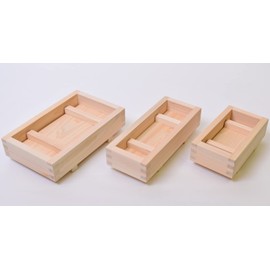 Kiso Kogei Cypress Pressed Sushi, Large, 5.9 x 9.4 x 2.0 inches (15 x 24 x 5