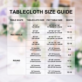 120 Inch Stain and Wrinkle Resistant Washable Polyester Table Cloth, Decorative Table Cloth for Dining Table, Buffet Parties and Wedding, Peacock Blue