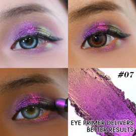 CHARMACY New Chameleon Long Stay Eyeshadow Stick, Multi-Use Cream Stick, High Pigmented, Smudge-Proof & Glide-On Smoothness for Metallic Shimmer Eye Looks, Built-in Smudger #07