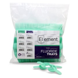 ELEMENT Foam Fluoride Trays, Dual Arch, Disposable
