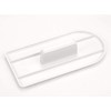 Smoother for rolled fondant semi-circular