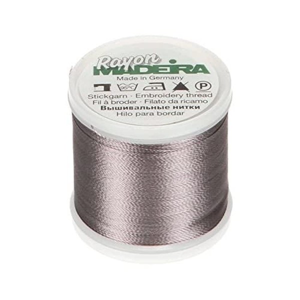 Tacony Corporation Steel Gray-Madeira Rayon Thread, Acrylic, Multicolour, 2.79x2.79x3.3 cm