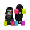 Epic Skates Youth Super Nitro Rainbow, Size 4, Black (SupNitroRbw04)